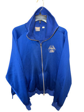 Puma Rudolf Dassler Blue Zip Up Track Jacket Size XL